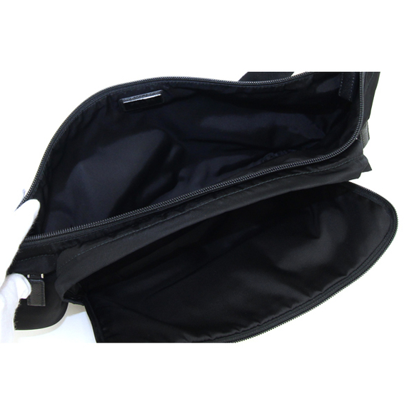 Prada Body Bag Nylon Leather Black - Picture 3 of 9